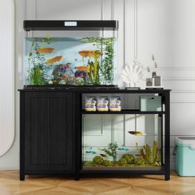 Heavy Duty 55-75 Gallon Aquarium Bracket With Power Socket, Fish Tank Accessory Storage Cabinet