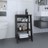 Linen Cabinet 29.7"H, Four Shelves, Vertical, Black