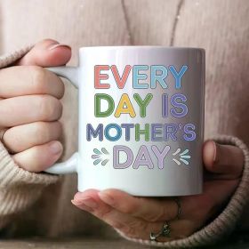 Happy Mother'S Day Celebration Party Cup, 11oz White Ceramic Coffee Mug, Multifunctional Tea or Coffee Holder