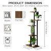 5-layer houseplant stand, multi-layer plant stand, suitable for a variety of houseplants, corner flower stand in living room
