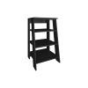 Linen Cabinet 29.7"H, Four Shelves, Vertical, Black