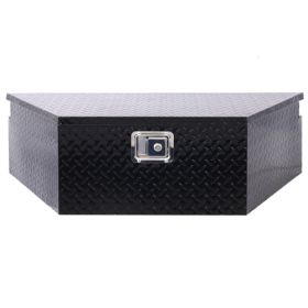 39inch Aluminum Tool Box,heavy Duty Truck Bed Tool Box,outdoor Trailer Pickup Storage Tool Box,RV Storage Organizer,underbody Box W Lock Keys,black 39 (Color: Black)