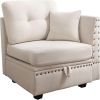 Vintage Modular Sectional Sofa, Convertible Multiple Combination Sofa Couch with Storage, Memory Foam