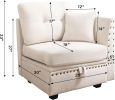 Vintage Modular Sectional Sofa, Convertible Multiple Combination Sofa Couch with Storage, Memory Foam