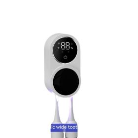 Tooth Brush Holder Sanitizer Uv Toothbrush Sanitizer Toothpaste Accessories Portable Toothbrush Sterilizer Portable Disinfectant (Color: White)